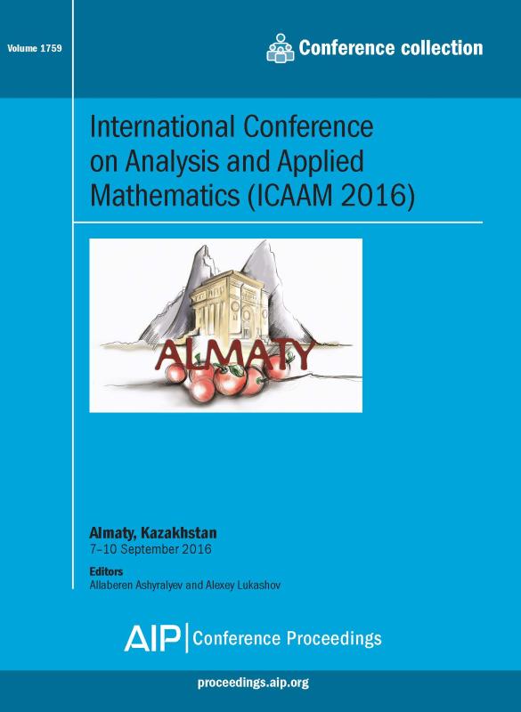 Cover of Volume 1759: International Conference on Analysis and Applied Mathematics (ICAAM 2016)