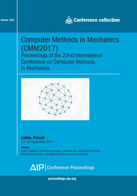 Cover of Volume 1922: Computer Methods in Mechanics (CMM2017)