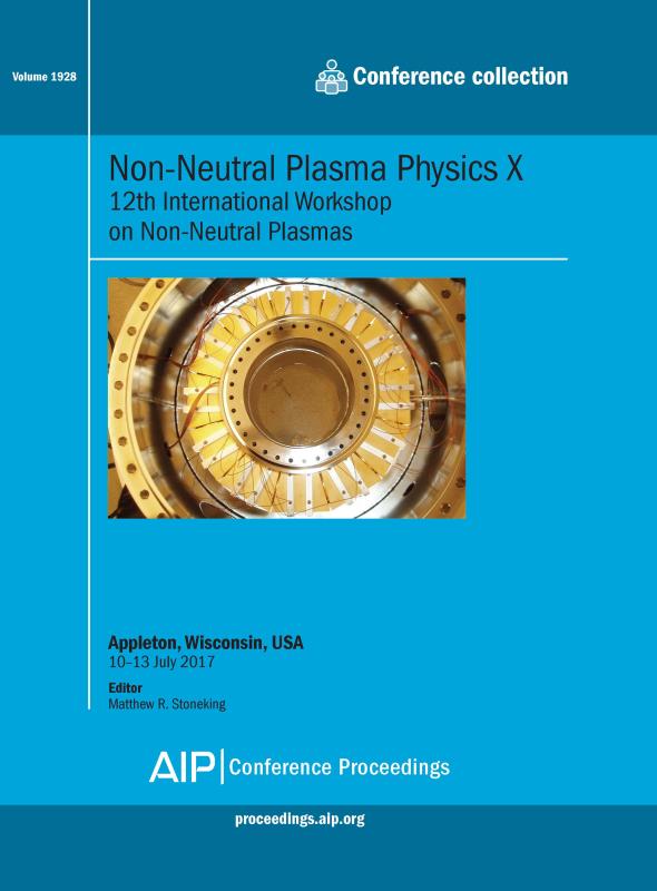 Cover of Volume 1928: Non-Neutral Plasma Physics X