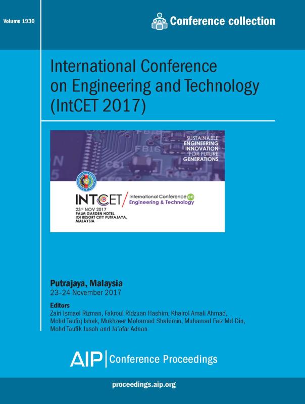 Cover of Volume 1930: International Conference on Engineering and Technology (IntCET 2017)