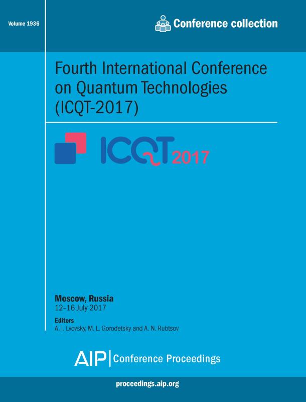 Cover of Volume 1936: Fourth International Conference on Quantum Technologies (ICQT-2017)