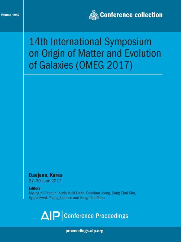 Cover of Volume 1947: 14th International Symposium on Origin of Matter and Evolution of Galaxies (OMEG 2017)