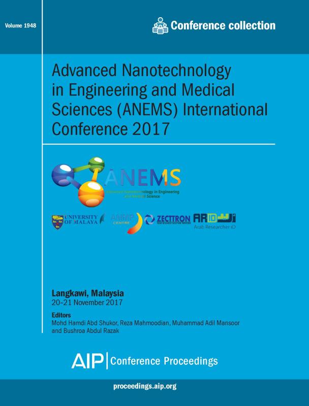 Cover of Volume 1948: Advanced Nanotechnology in Engineering and Medical Sciences (ANEMS) International Conference 2017