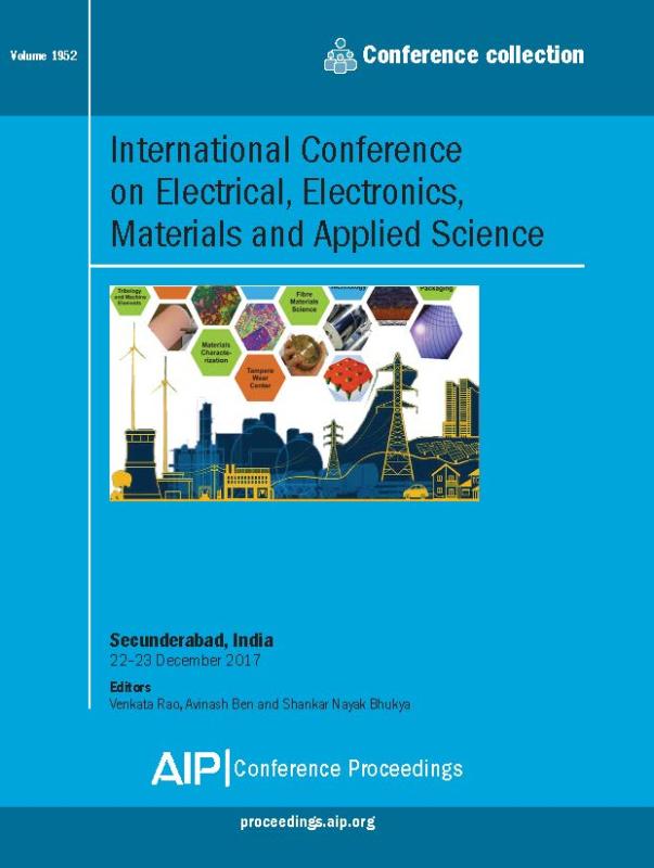 Cover of Volume 1952: International Conference on Electrical, Electronics, Materials and Applied Science