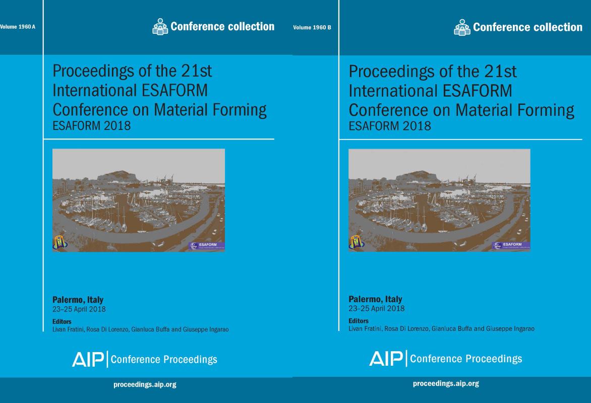 Cover of Volume 1960: Proceedings of the 21st International ESAFORM Conference on Material Forming