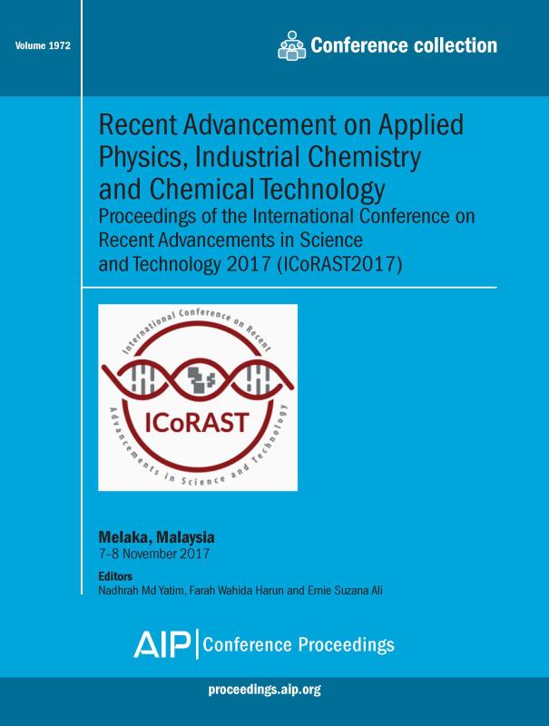 Cover of Volume 1972: Recent Advancement on Applied Physics, Industrial Chemistry and Chemical Technology