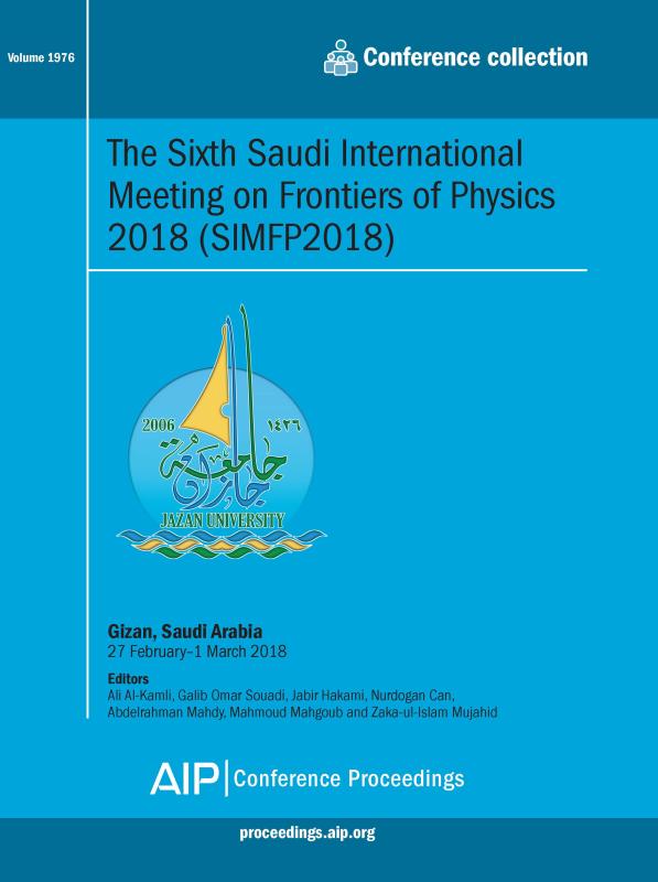 Cover of Volume 1976: The Sixth Saudi International Meeting on Frontiers of Physics 2018 (SIMFP2018)