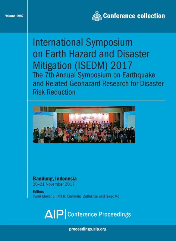Cover of Volume 1987: International Symposium on Earth Hazard and Disaster Mitigation (ISEDM) 2017