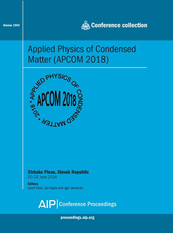 Cover of Volume 1996: Applied Physics of Condensed Matter (APCOM 2018)