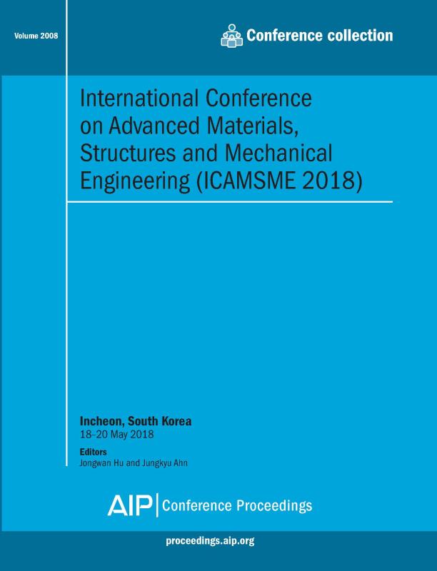 Cover of Volume 2008: International Conference on Advanced Materials, Structures and Mechanical Engineering (ICAMSME 2018)