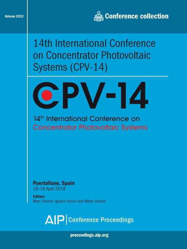Cover of Volume 2012: 14th International Conference on Concentrator Photovoltaic Systems (CPV-14)