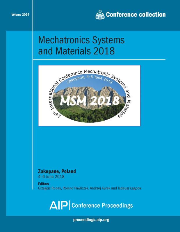 Cover of Volume 2029: Mechatronics Systems and Materials 2018 
