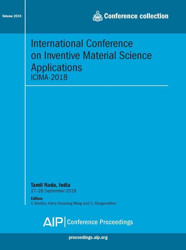 Cover of Volume 2034: International Conference on Inventive Material Science Applications