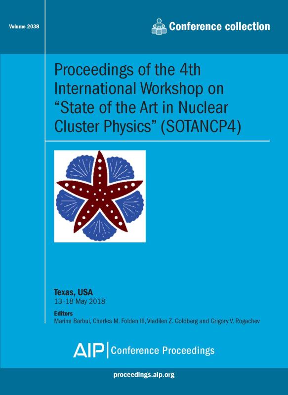 Cover of Volume 2038: Proceedings of the 4th International Workshop on “State of the Art in Nuclear Cluster Physics” (SOTANCP4)