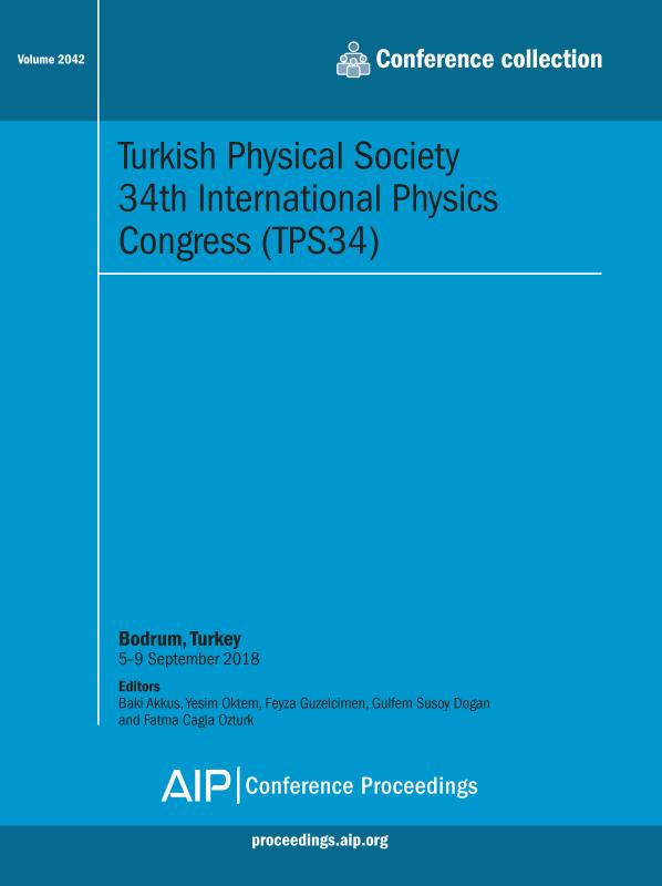 Cover of Volume 2042: Turkish Physical Society 34th International Physics Congress (TPS34)