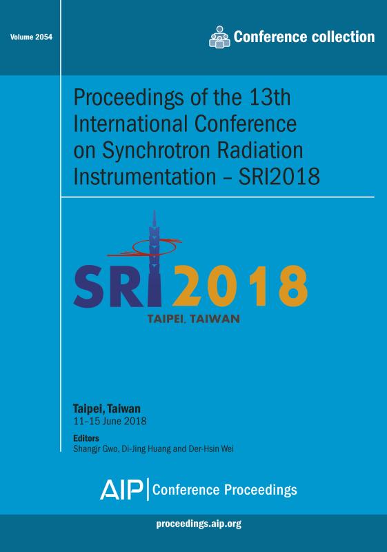 Cover of Volume 2054: Proceedings of the 13th International Conference on Synchrotron Radiation Instrumentation - SRI2018