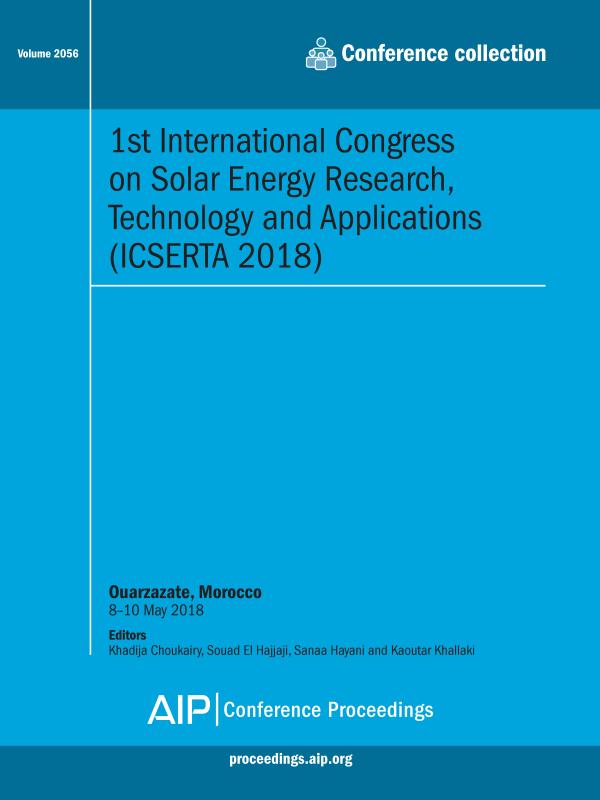 Cover of Volume 2056: 1st International Congress on Solar Energy Research, Technology and Applications (ICSERTA 2018)