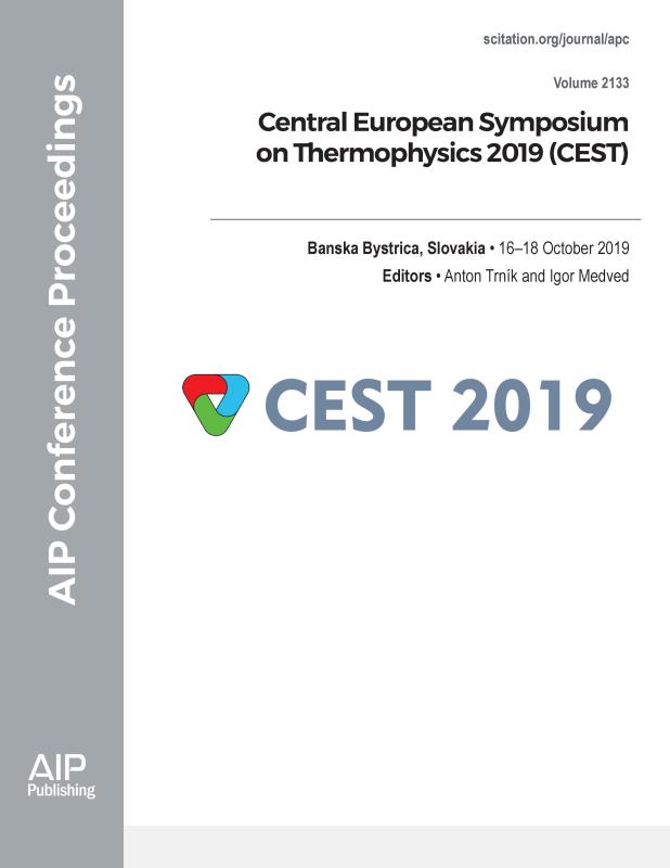 Cover of Volume 2133: Central European Symposium on Thermophysics 2019 (CEST)