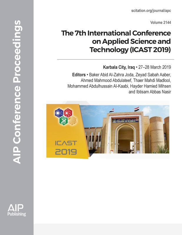 Cover of Volume 2144: The 7th International Conference on Applied Science and Technology (ICAST 2019)