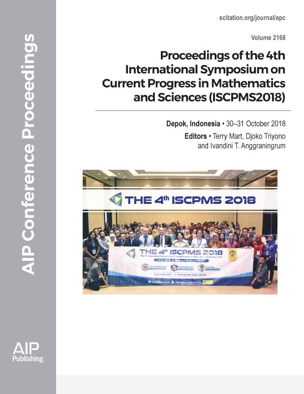 Cover of Volume 2168: Proceedings of the 4th International Symposium on Current Progress in Mathematics and Sciences (ISCPMS2018)