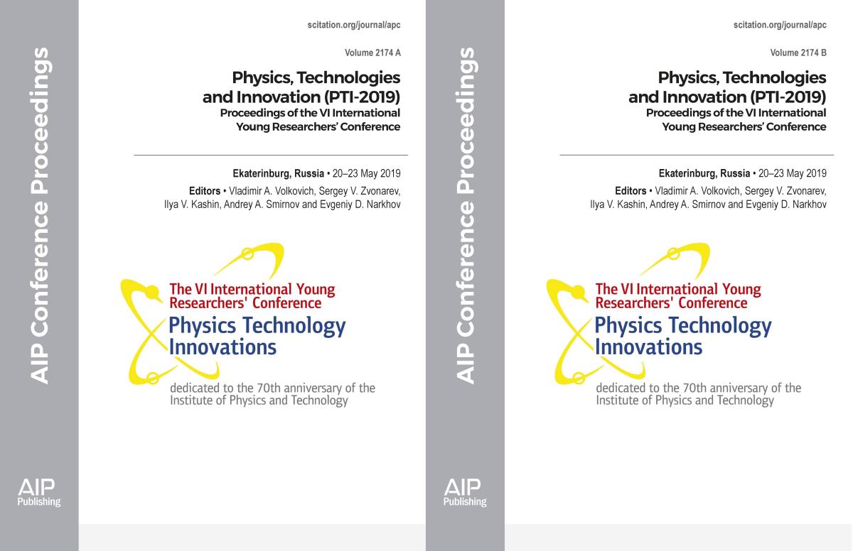 Cover of Volume 2174: Physics, Technologies and Innovation (PTI-2019)