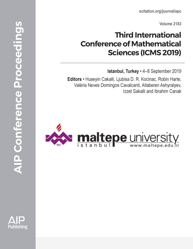 Cover of Volume 2183: Third International Conference of Mathematical Sciences (ICMS 2019)