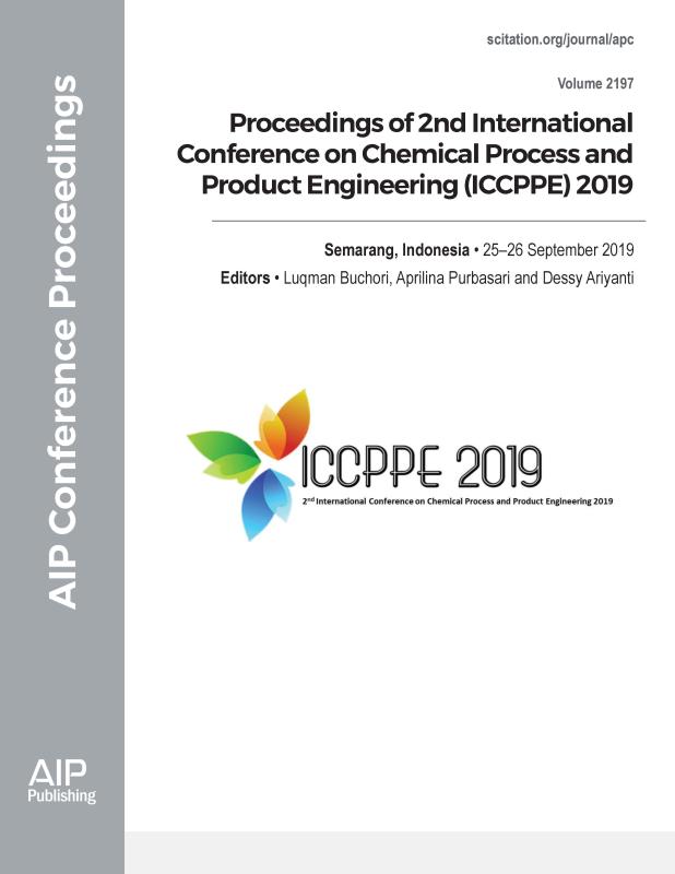 Cover of Volume 2197: Proceedings of 2nd International Conference on Chemical Process and Product Engineering (ICCPPE) 2019