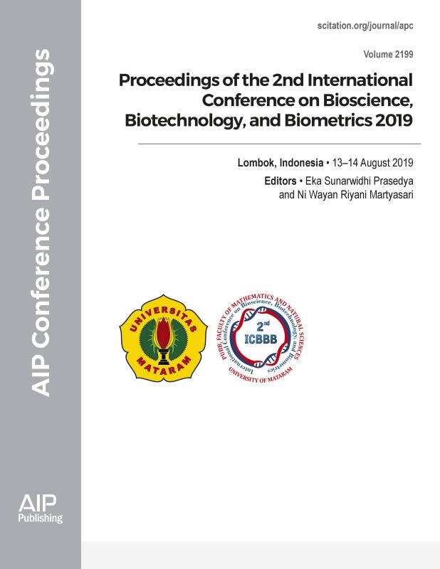 Cover of Volume 2199: Proceedings of the 2nd International Conference on Bioscience, Biotechnology, and Biometrics 2019