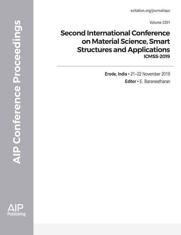 Cover of Volume 2201: Second International Conference on Material Science, Smart Structures and Applications