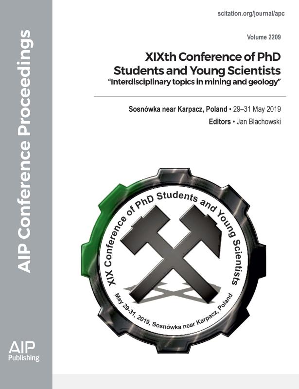 Cover of Volume 2209: XIXth Conference of PhD Students and Young Scientists "Interdisciplinary topics in mining and geology"