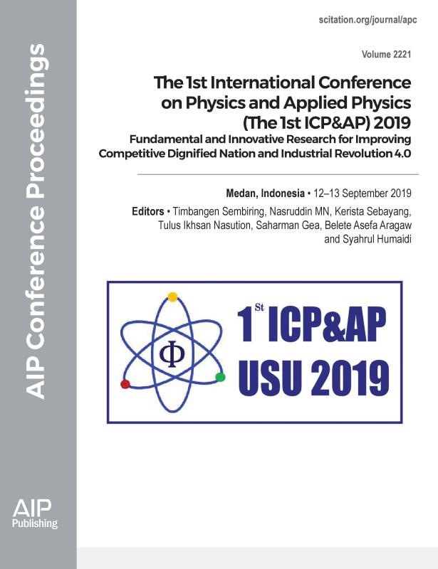 Cover of Volume 2221: The 1st International Conference on Physics and Applied Physics (The 1st ICP&AP) 2019