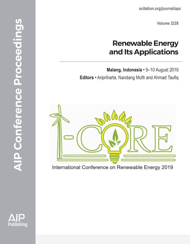 Cover of Volume 2228: Renewable Energy and its Applications