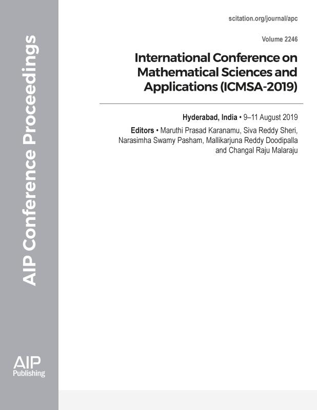 Cover of Volume 2246: International Conference on Mathematical Sciences and Applications (ICMSA-2019)