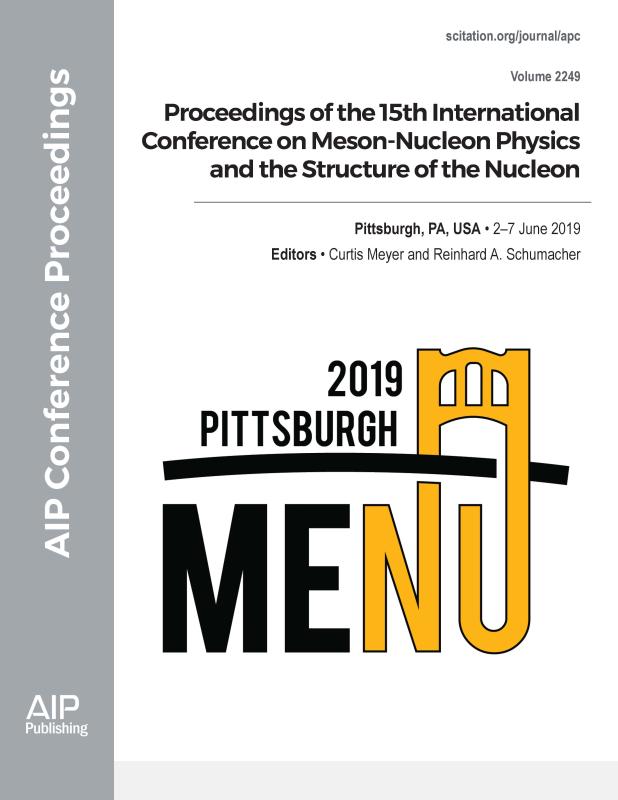 Cover of Volume 2249: Proceedings of the 15th International Conference on Meson-Nucleon Physics and the Structure of the Nucleon