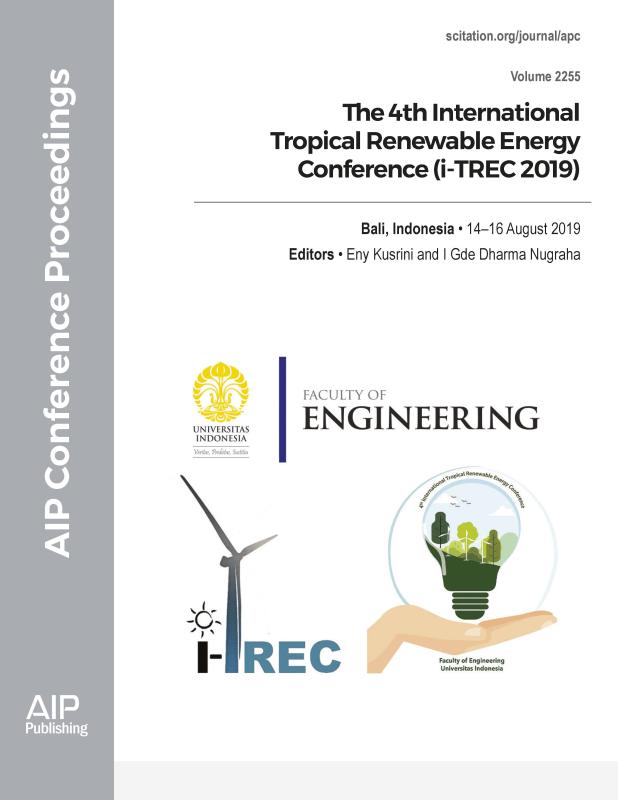 Cover of Volume 2255: The 4th International Tropical Renewable Energy Conference (i-TREC 2019)