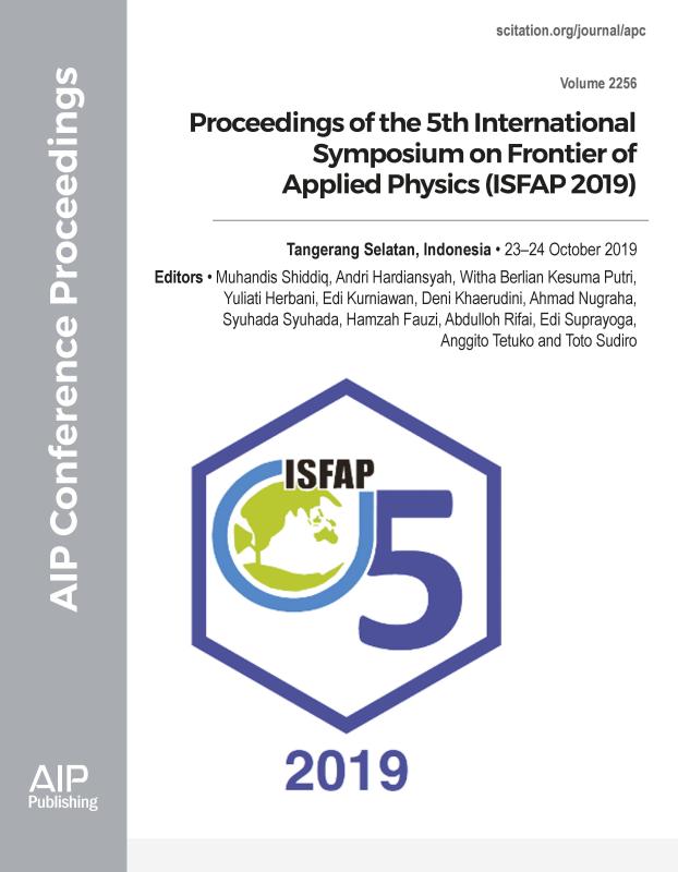 Cover of Volume 2256: Proceedings of the 5th International Symposium on Frontier of Applied Physics (ISFAP 2019)
