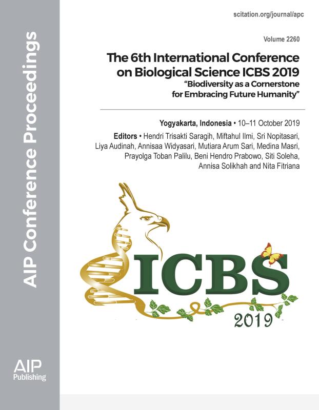 Cover of Volume 2260: The 6th International Conference on Biological Science ICBS 2019