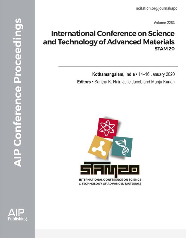 Cover of Volume 2263: International Conference on Science and Technology of Advanced Materials