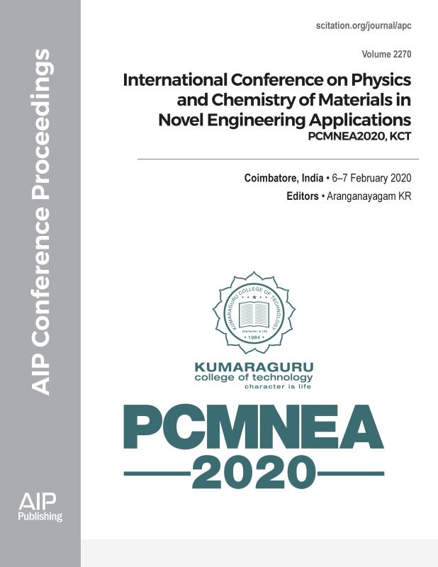 Cover of Volume 2270: International Conference on Physics and Chemistry of Materials in Novel Engineering Applications