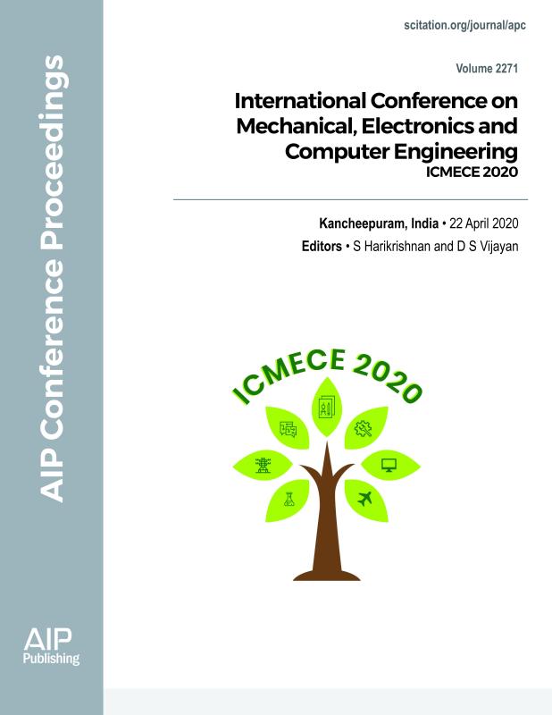 Cover of Volume 2271: International Conference on Mechanical, Electronics and Computer Engineering 2020