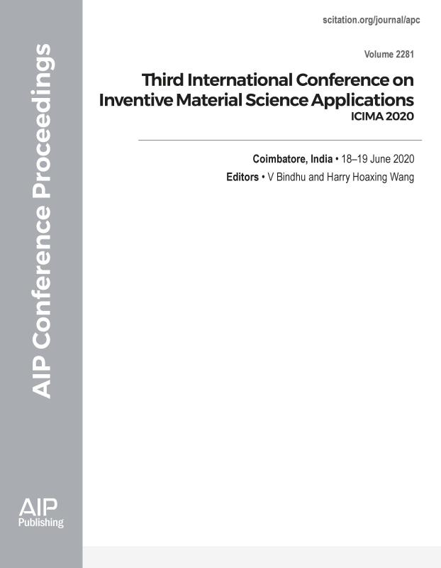Cover of Volume 2281: Third International Conference on Inventive Material Science Applications