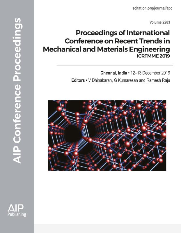 Cover of Volume 2283: Proceedings of International Conference on Recent Trends in Mechanical and Materials Engineering
