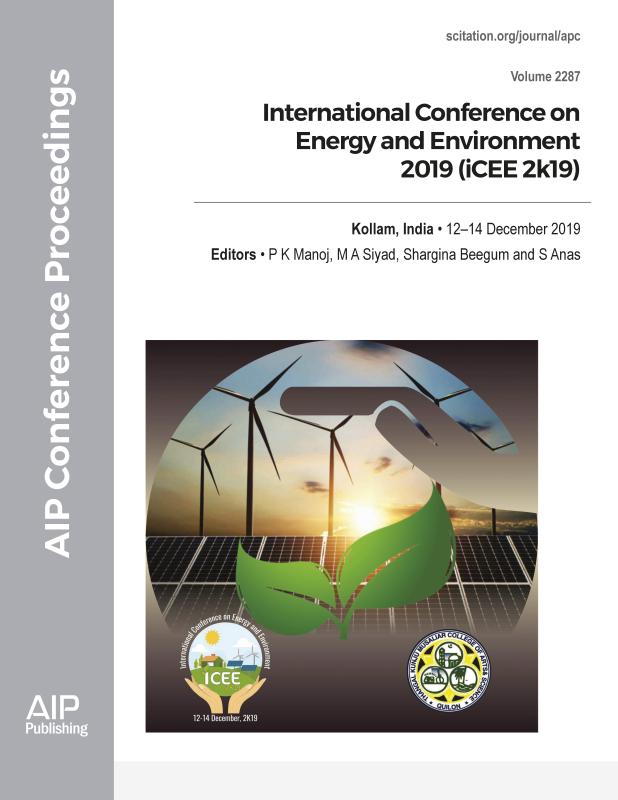 Cover of Volume 2287: International Conference on Energy and Environment 2019 (iCEE 2k19)