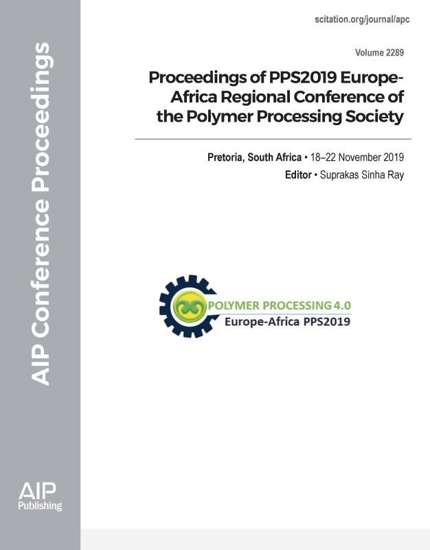Cover of Volume 2289: Proceedings of PPS2019
Europe-Africa Regional Conference of the Polymer Processing Society
