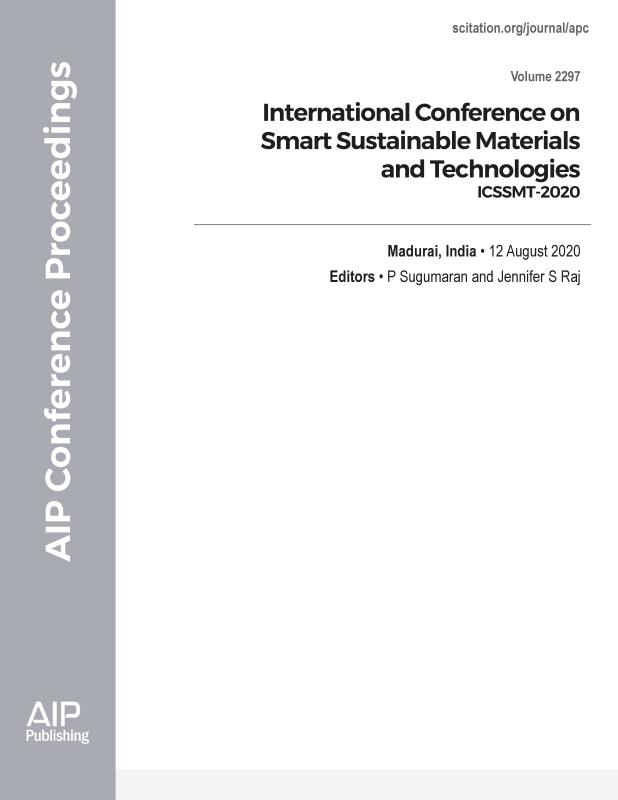 Cover of Volume 2297: International Conference on Smart Sustainable Materials and Technologies