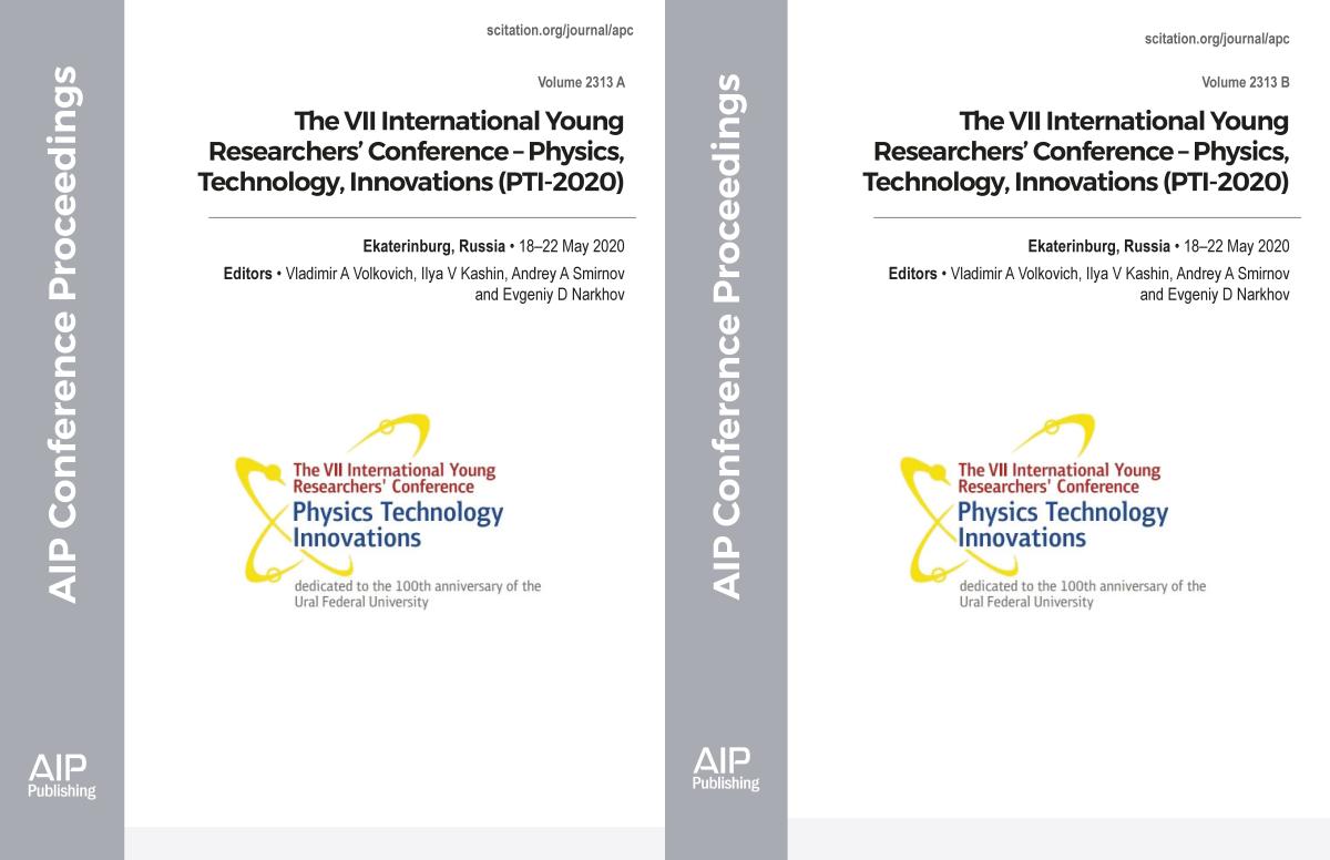 Cover of Volume 2313: The VII International Young Researchers Conference  Physics, Technology, Innovations (PTI-2020)