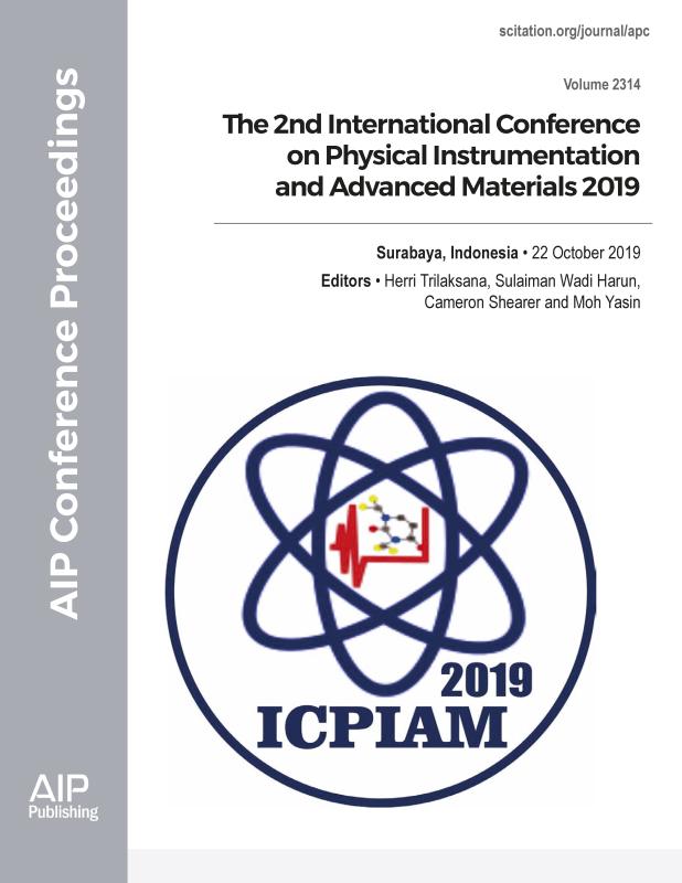 Cover of Volume 2314: The 2nd International Conference on Physical Instrumentation and Advanced Materials 2019