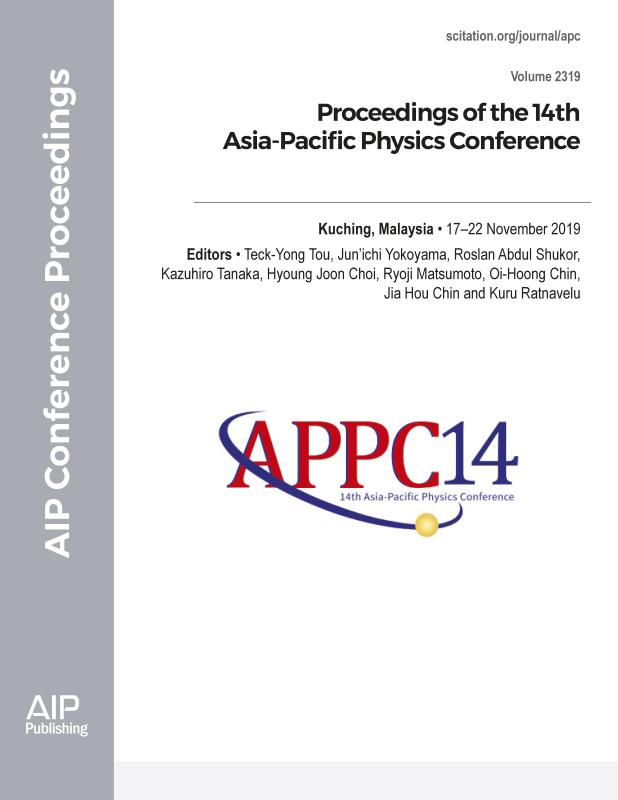 Cover of Volume 2319: Proceedings of the 14th Asia-Pacific Physics Conference