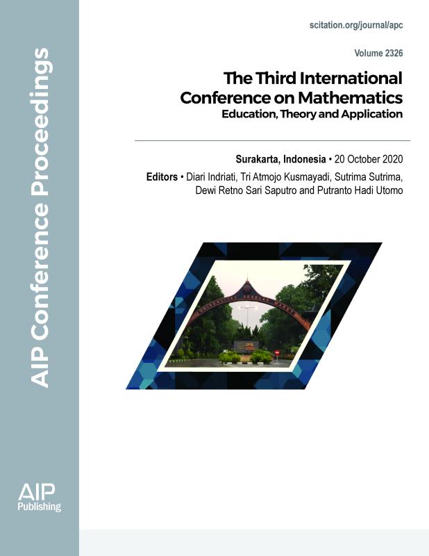Cover of Volume 2326: The Third International Conference on Mathematics: Education, Theory and Application