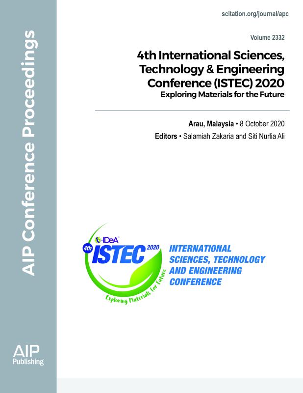 Cover of Volume 2332: 4th International Sciences, Technology &Engineering Conference (ISTEC) 2020